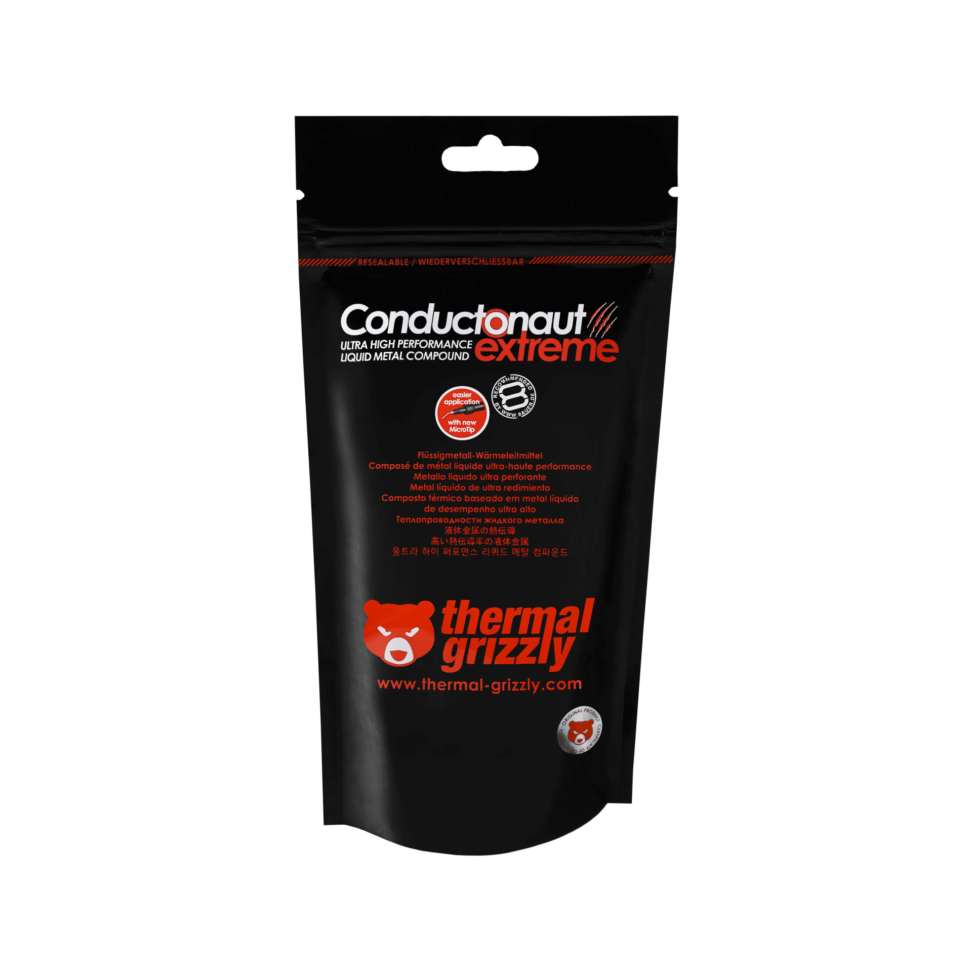 Grizzly Thermal Paste Conductonaut Extreme 1g Liquid Metal Grizzly Thermal Paste Conductonaut Extreme 1g Liquid Metal